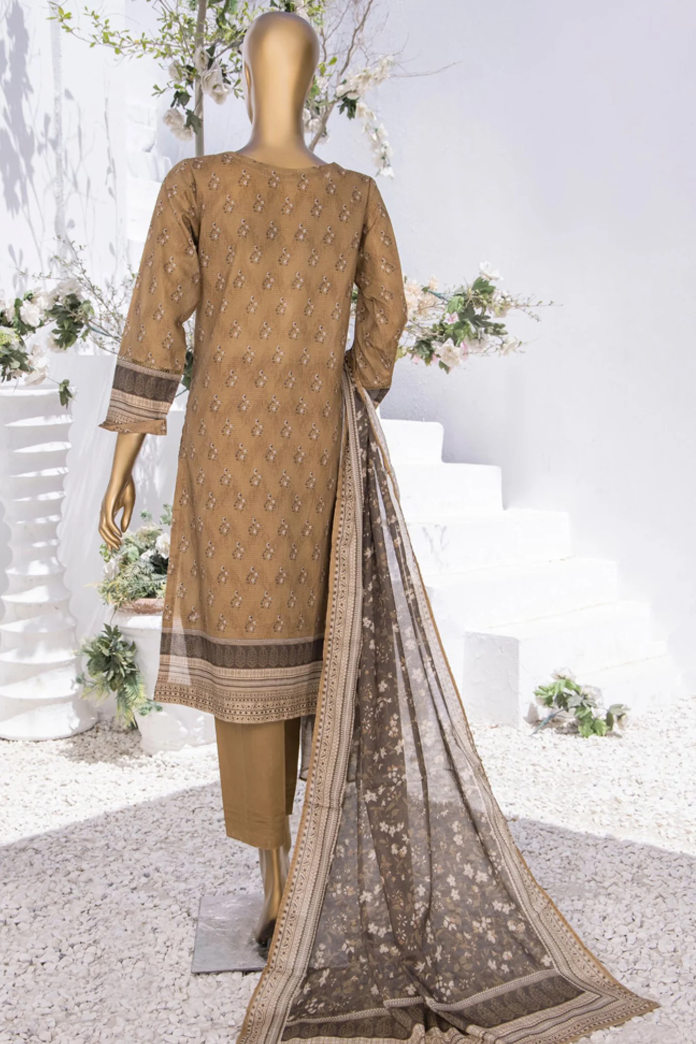 Summer Bloom By HZ Stitched 3 Piece Digital Printed Lawn Suit-PNL-401 - Image 3