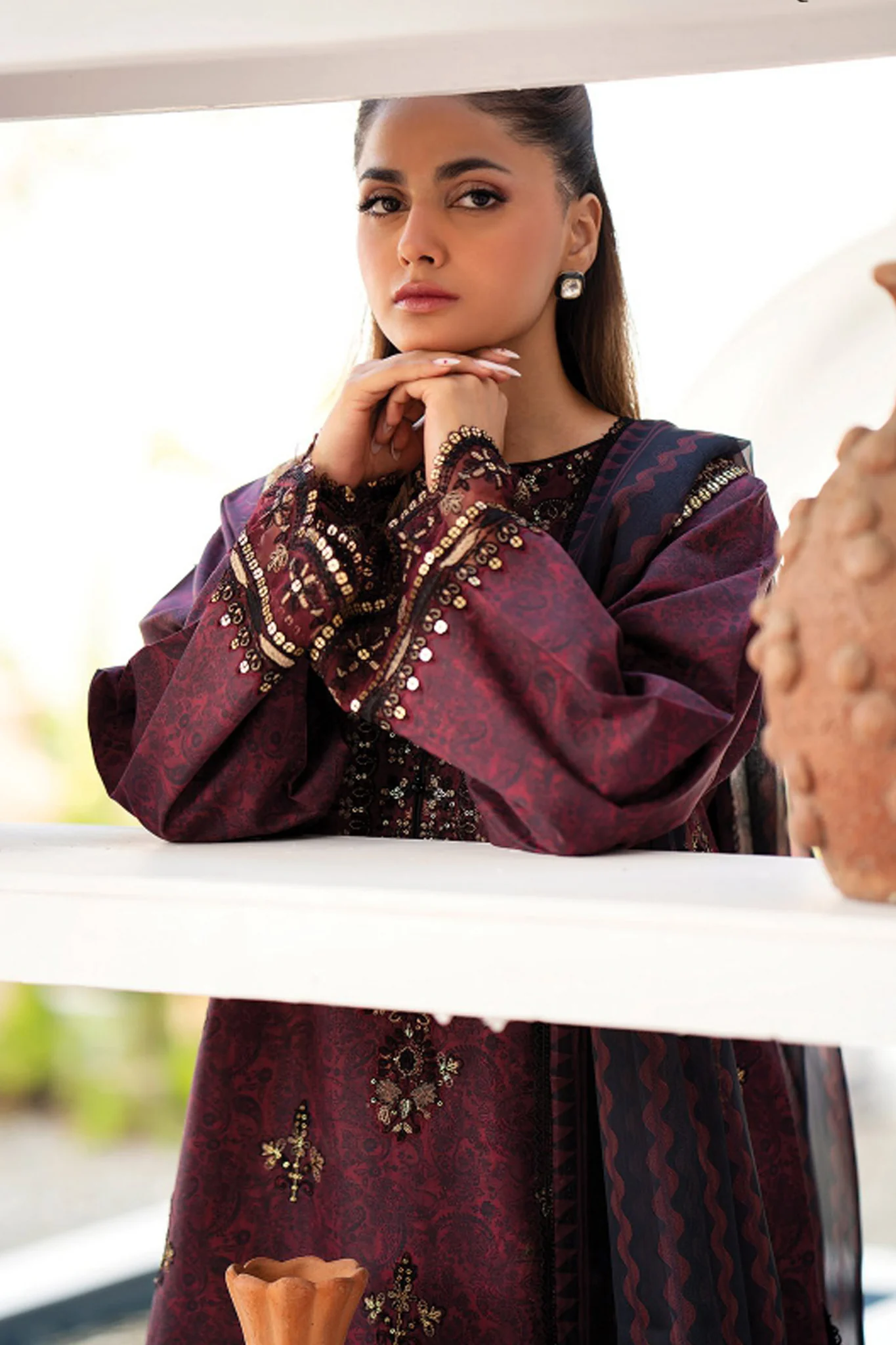 Summer Soiree By Xenia Unstitched 3 Piece Emb Lawn Vol-02 Suit-07-Veqah - Image 4