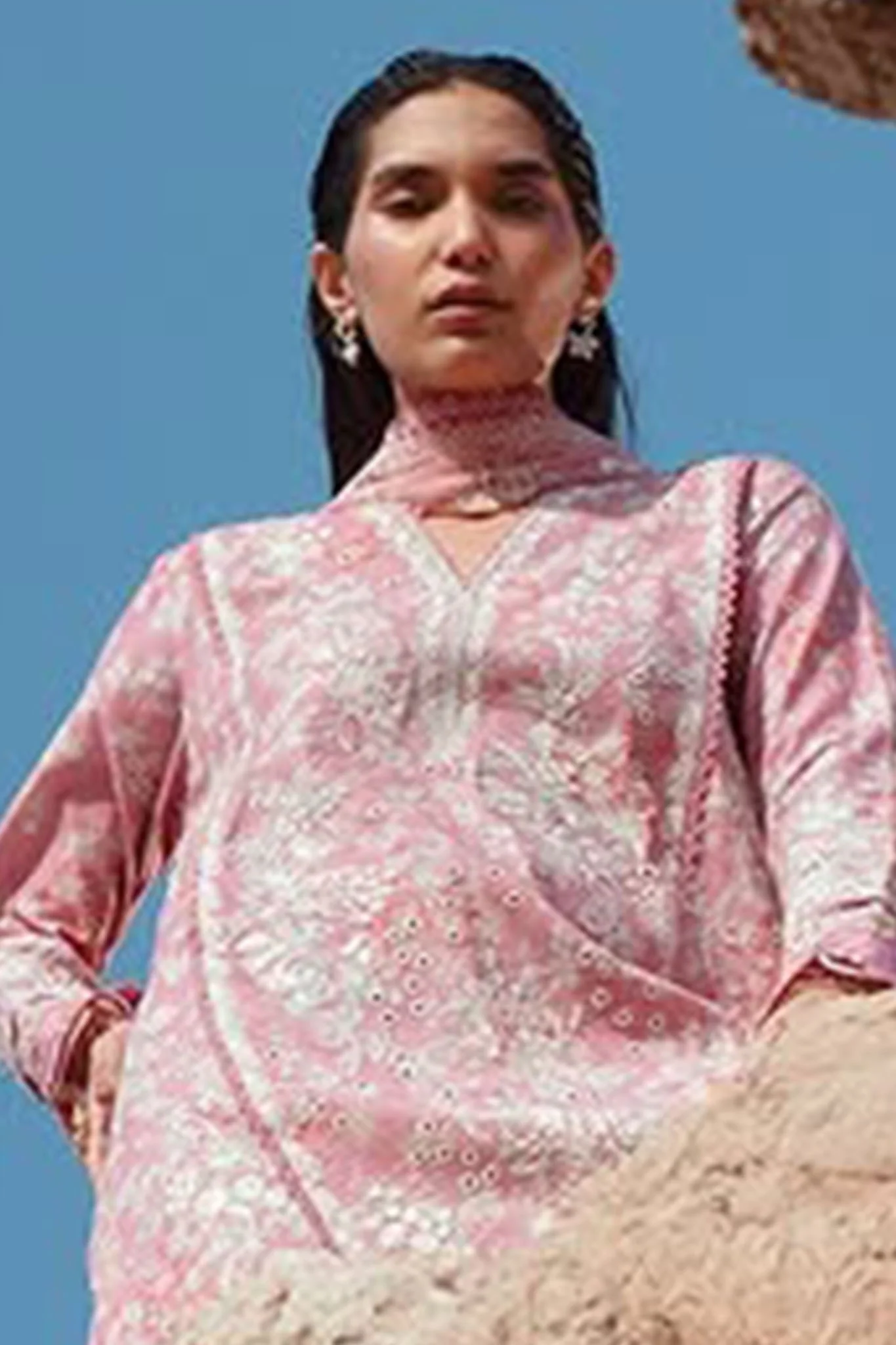 Summer Together By Afrozeh Unstitched 3 Piece Lawnkari Vol-03 Collection-AL-10-Pearls - Image 3