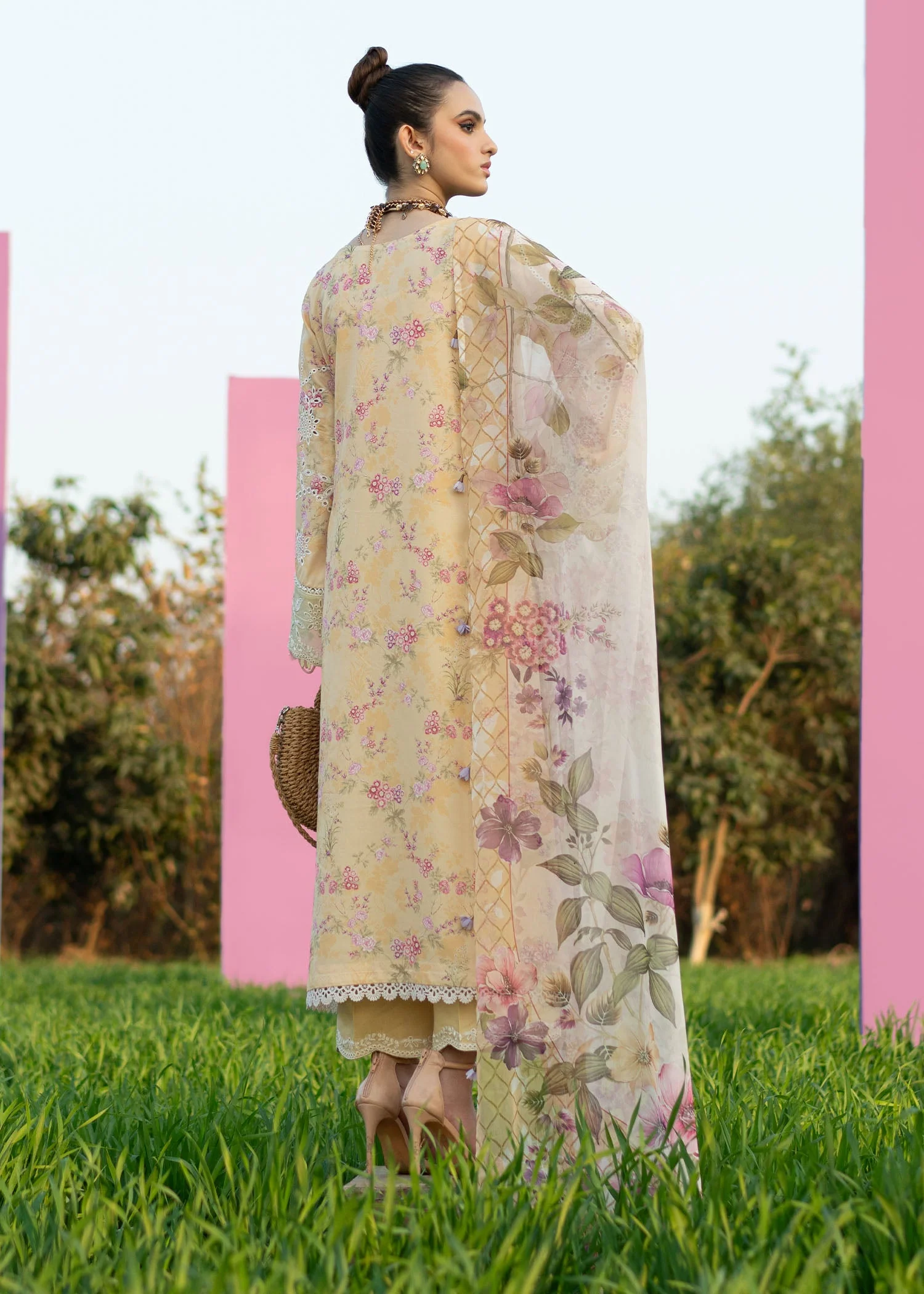 Printkari By Sardinia Unstitched 3 Piece Lawn Collection-Sunflower - Image 7