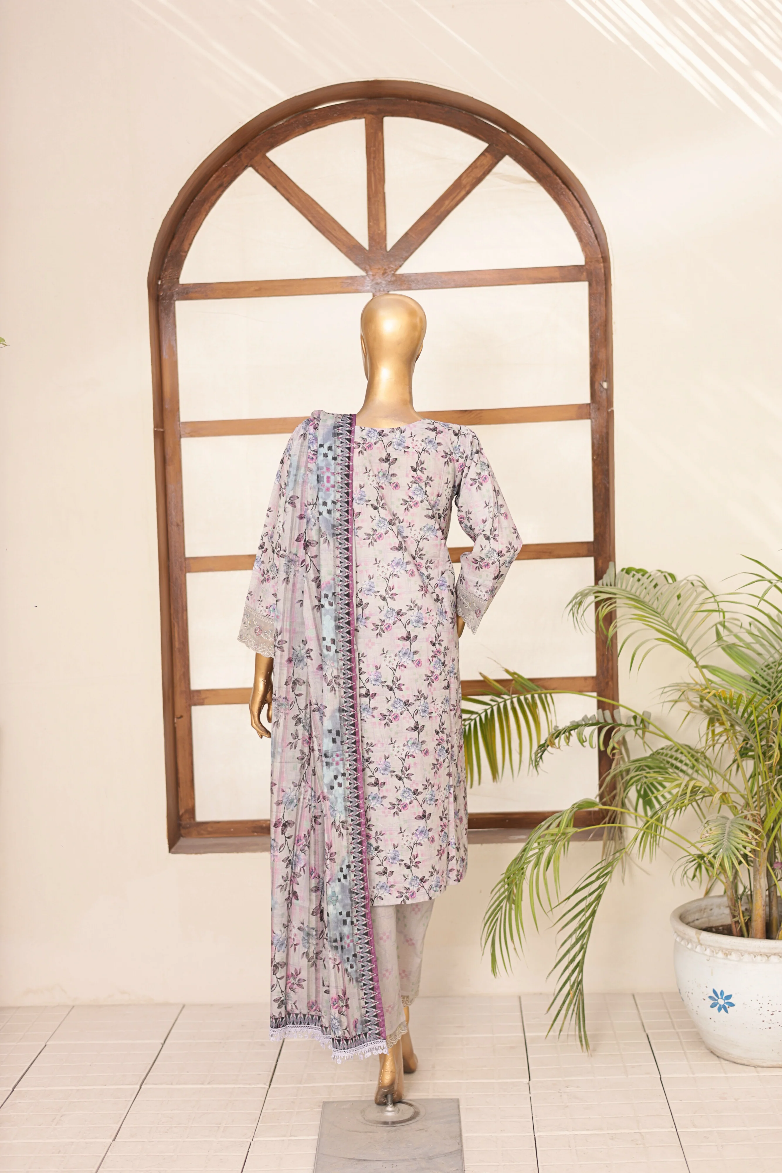 Mummmy & Me By Suntex Stitched 3 Piece Chikankari Summer Eid Suit-OS-2613 - Image 3