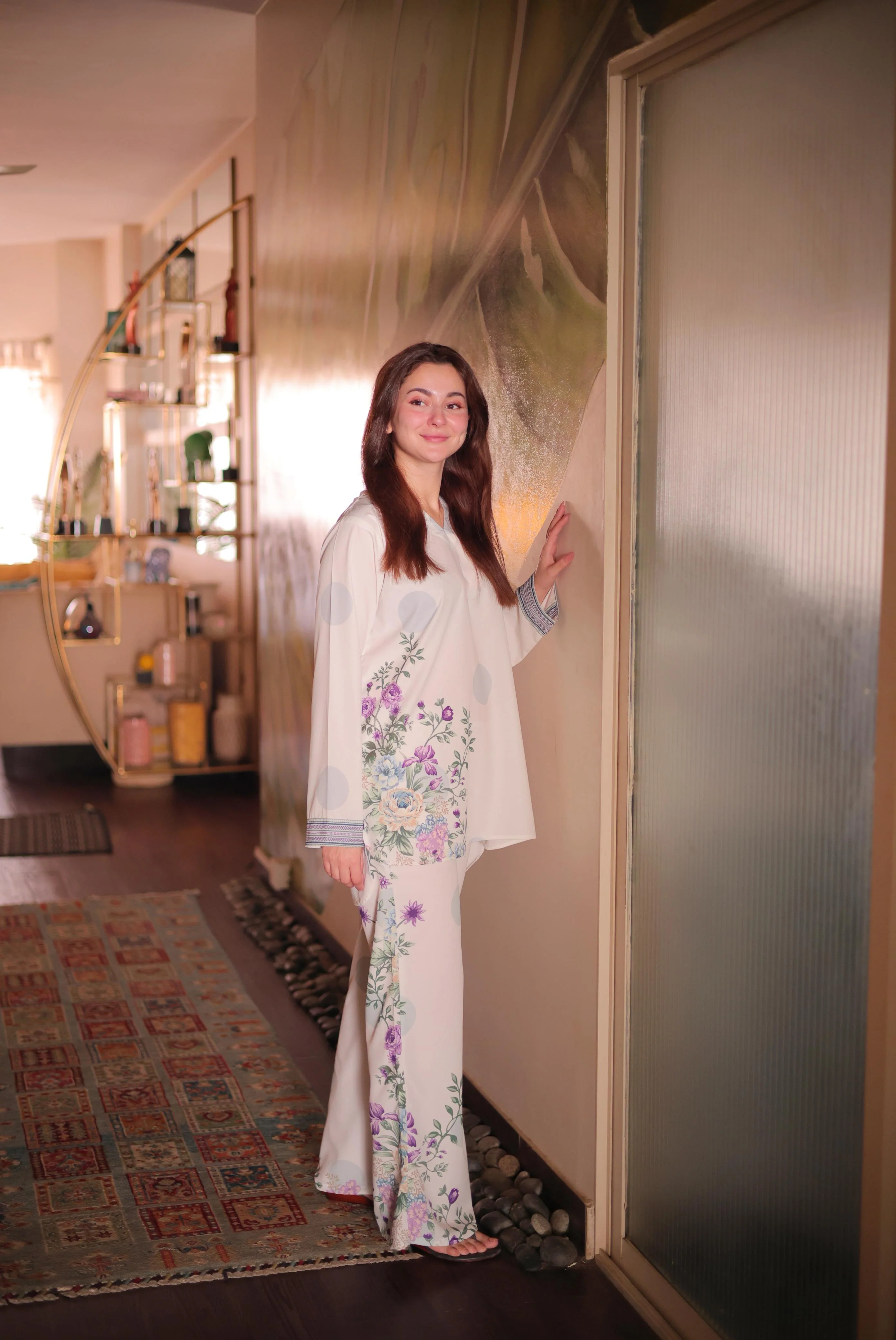Yaaqot Stitched 2 Piece Lawn Collection-Sur Sabs Dgn # 08 - Image 3