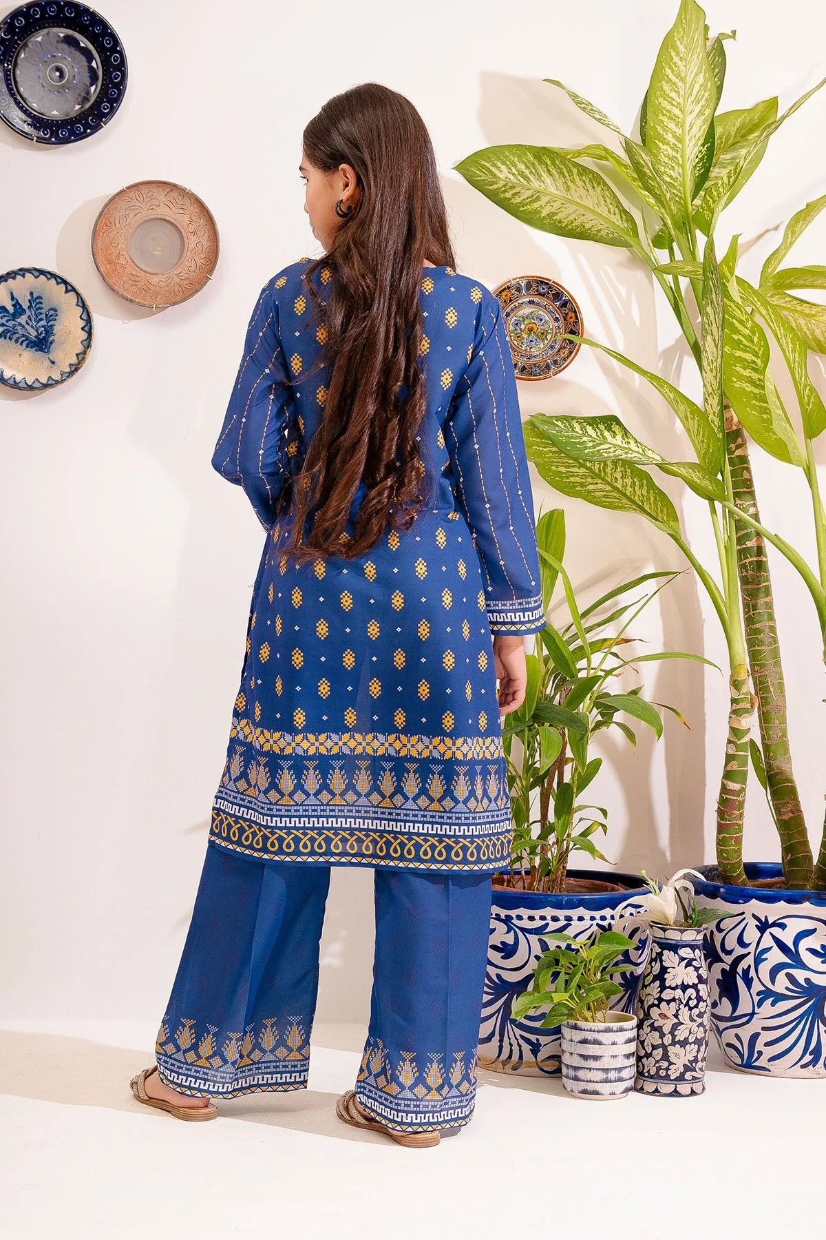 Ochre Clothing Swiss Lawn Digital Printed 2 Pc Suit - Image 7