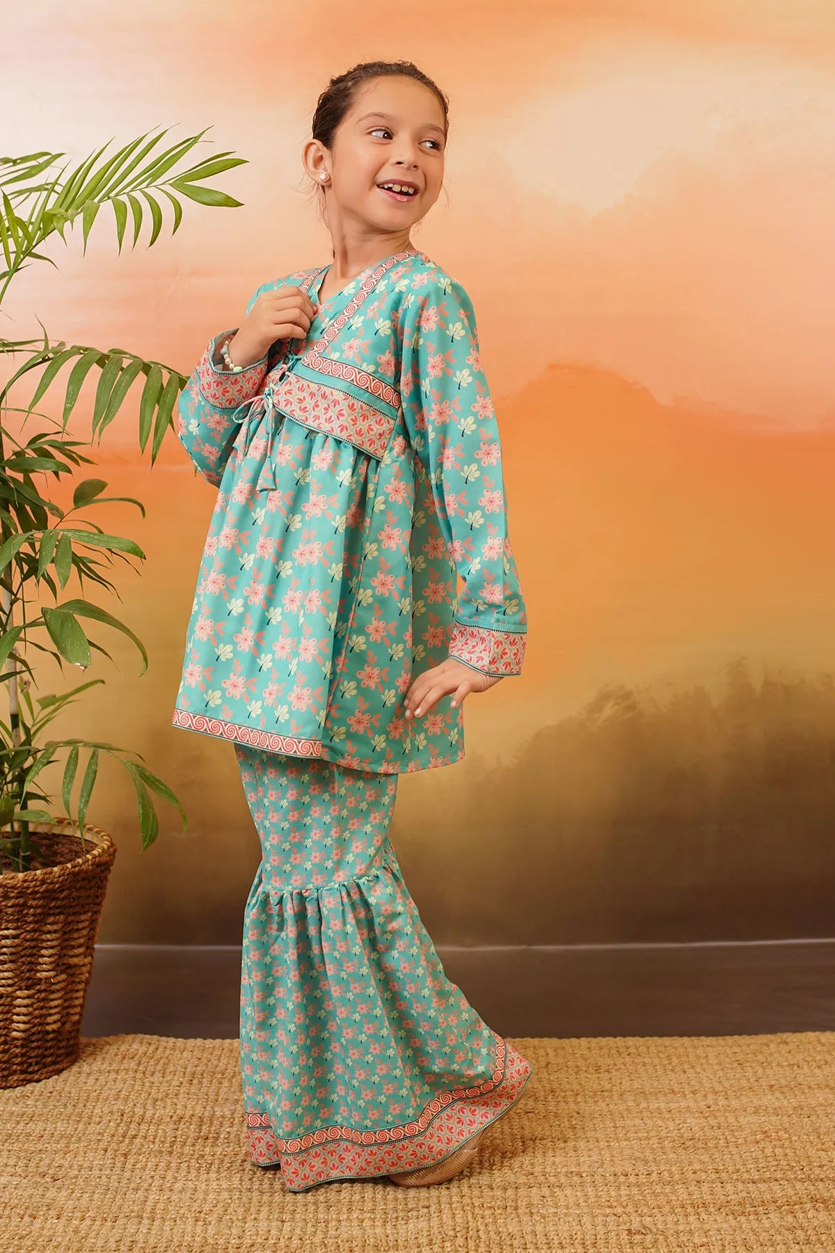 Ochre Clothing Swiss Lawn Digital Printed 2 Pc Suit - Image 3