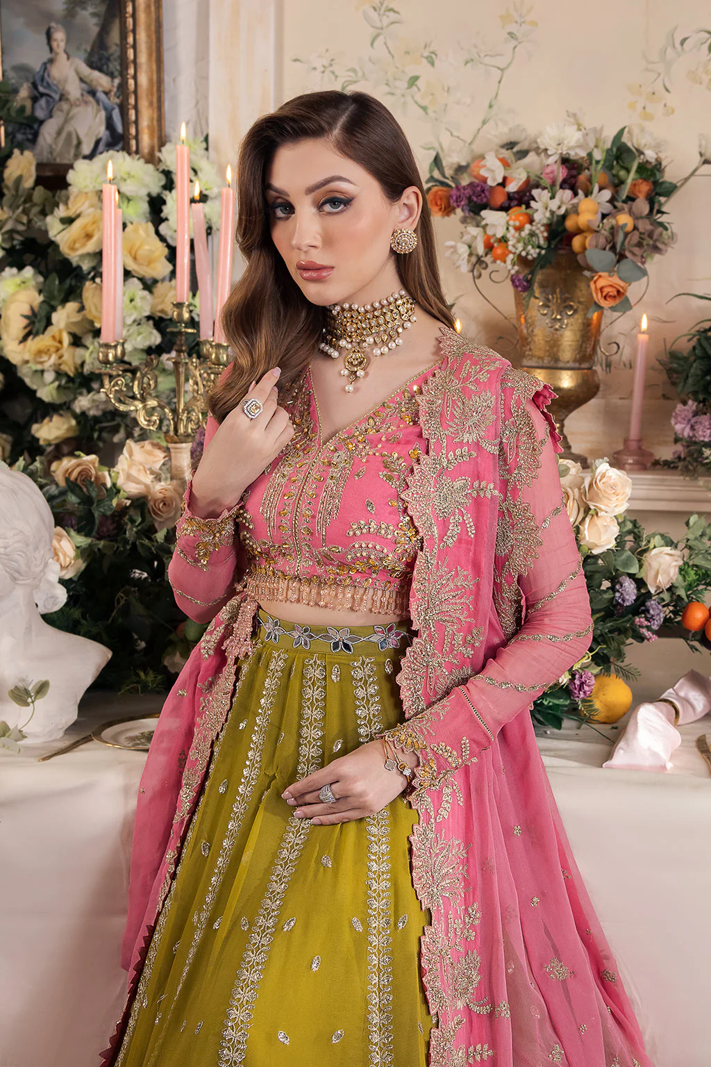 Panache By Meeral Unstitched 3 Piece Formals Suit-Taskheer - Image 3