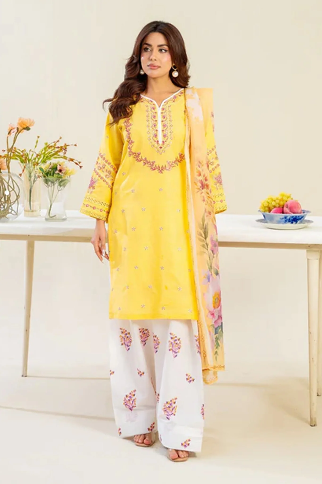 Tawakal Closet Stitched 3 Piece Summer Suit-LAYLA