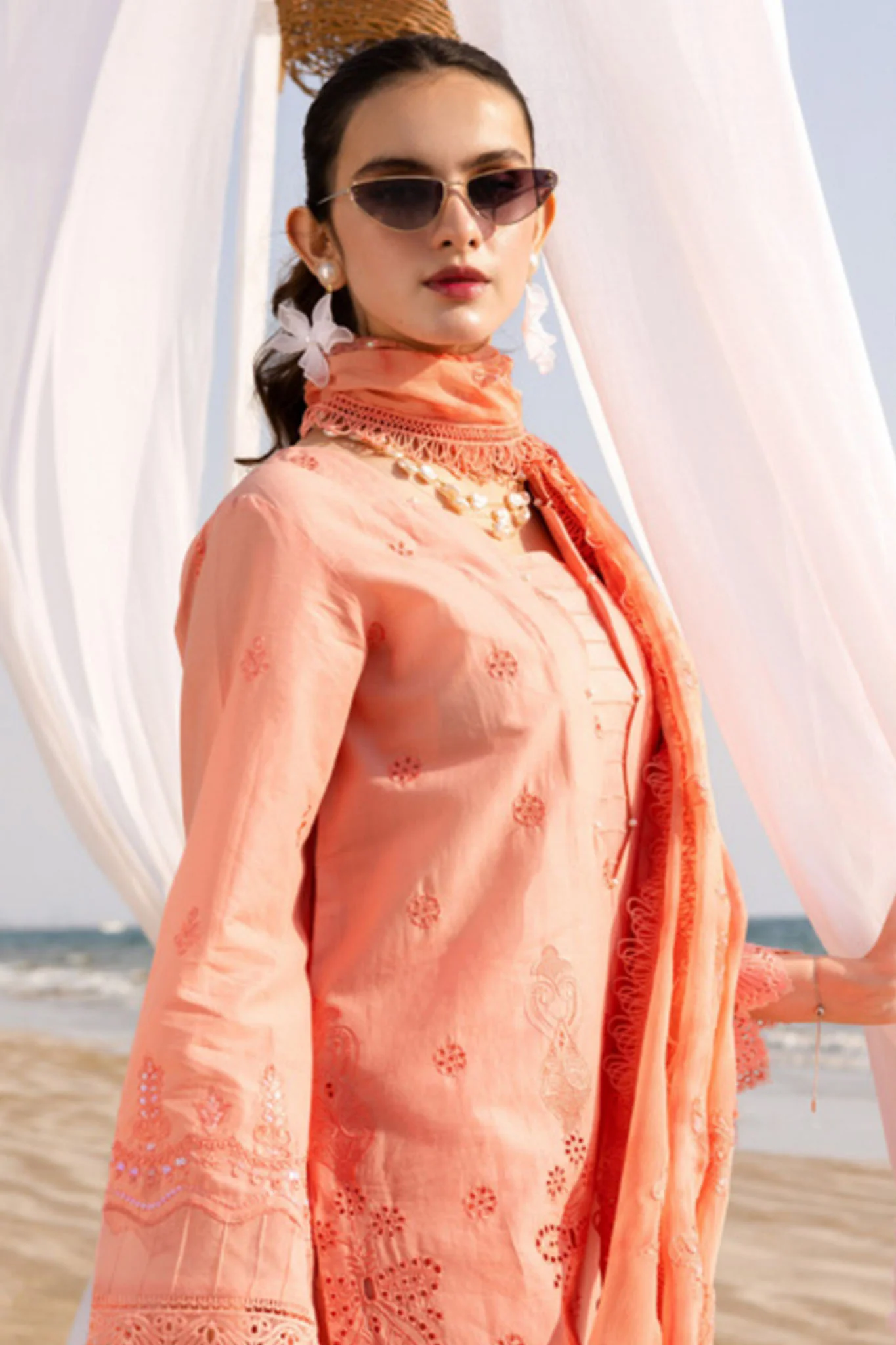 Tehzeeb By Riaz Arts Unstitched 3 Piece Emb Chikankari Lawn Vol-03 Suit-TL-426 - Image 2