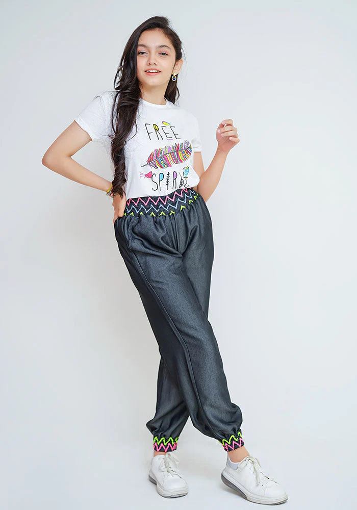 Tencil Embroidered Pants