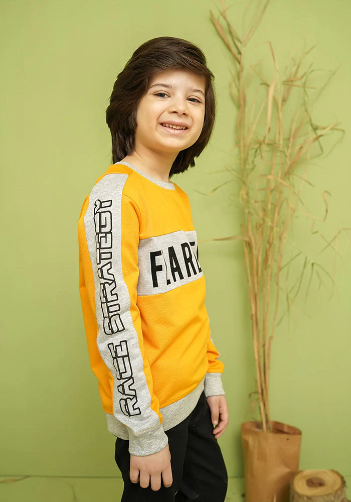Ochre Clothing Terry Printed Sweatshirt - Image 2