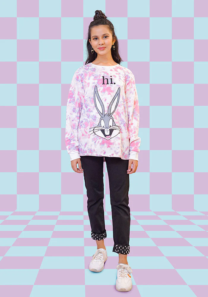 Ochre Clothing Terry Printed Sweatshirt - Image 2