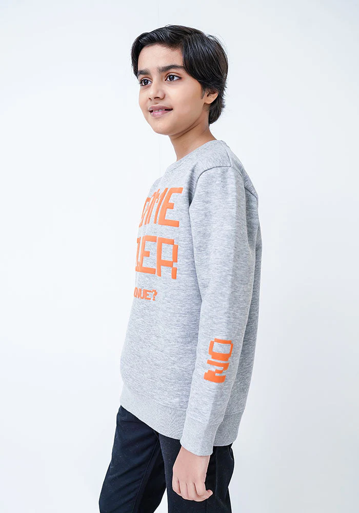 Ochre Clothing Terry Printed Sweatshirt - Image 2
