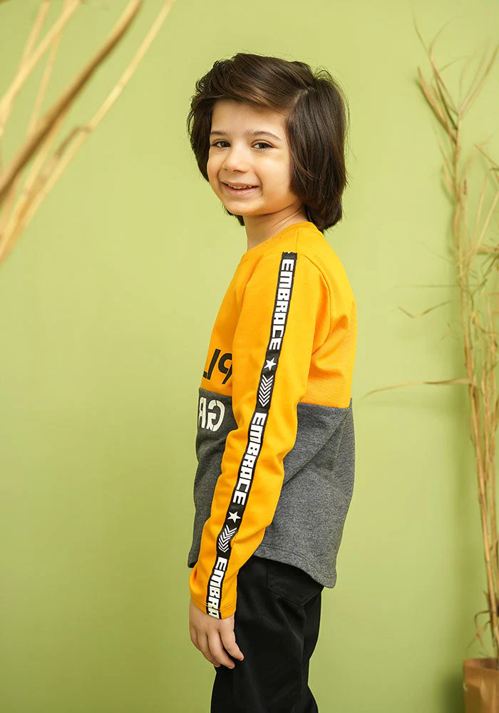 Ochre Clothing Terry Printed T-Shirt - Image 3