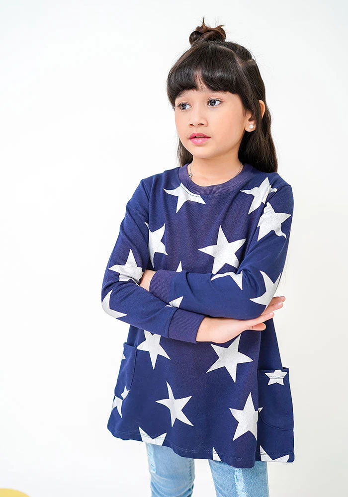 Ochre Clothing Terry Printed Top - Image 2