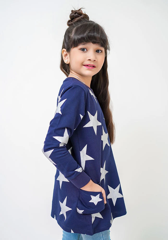 Ochre Clothing Terry Printed Top - Image 3