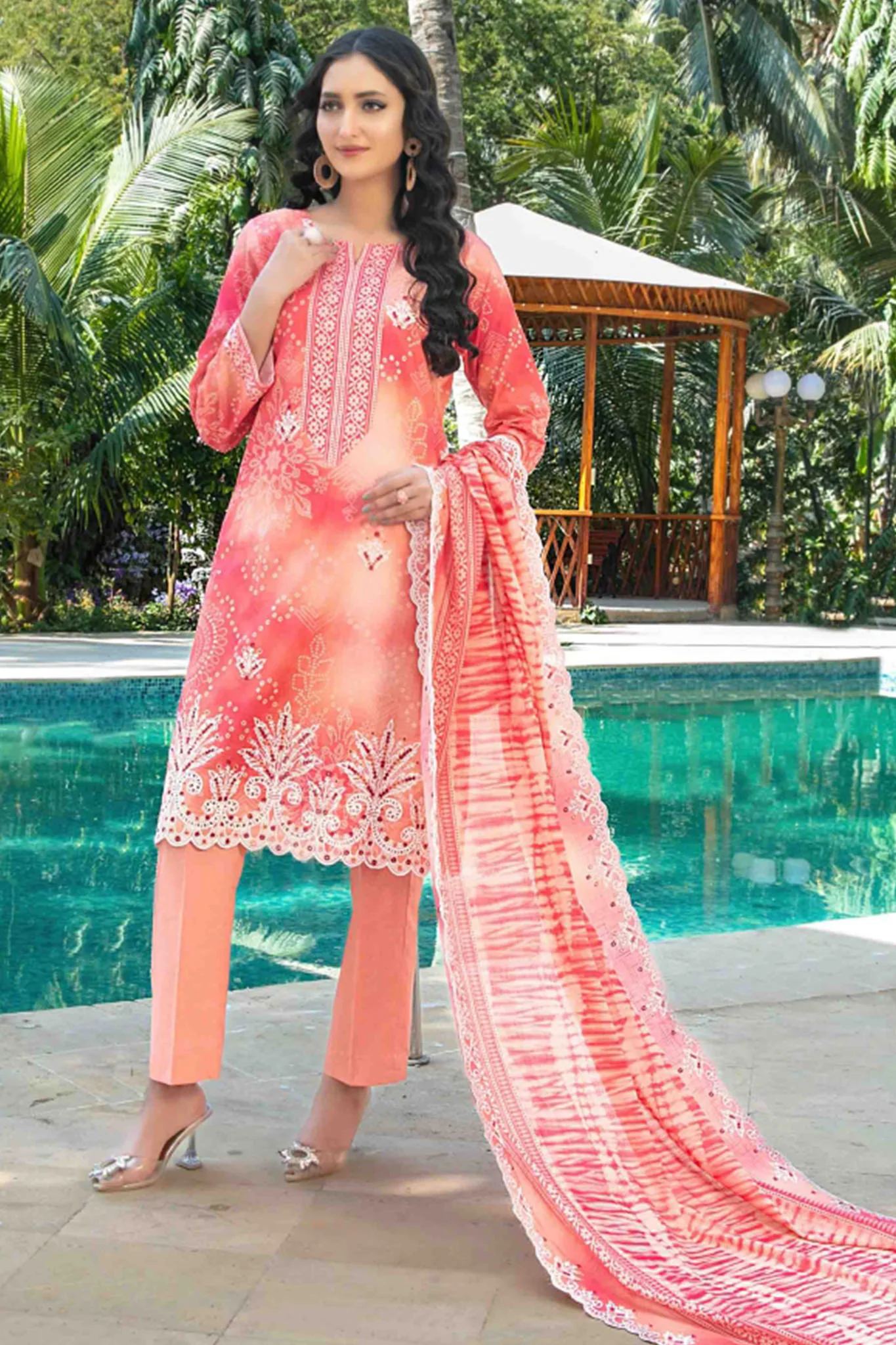Thamina By Tawakkal Unstitched 3 Piece Emb Slub Lawn Collection-D-1199 - Image 4