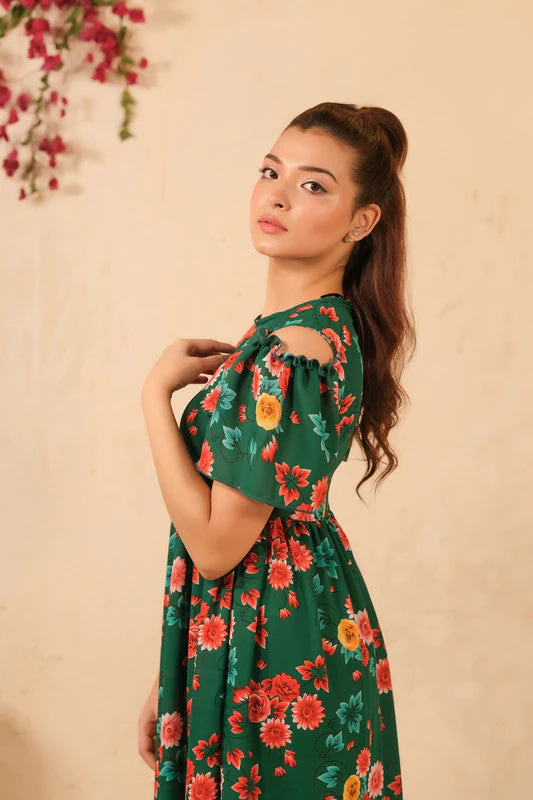 Sprinkles Stitched 1 Piece Summer Shirts Women Suit-The Duo - Forest Fairy Allover Floral Print Tunic Dress