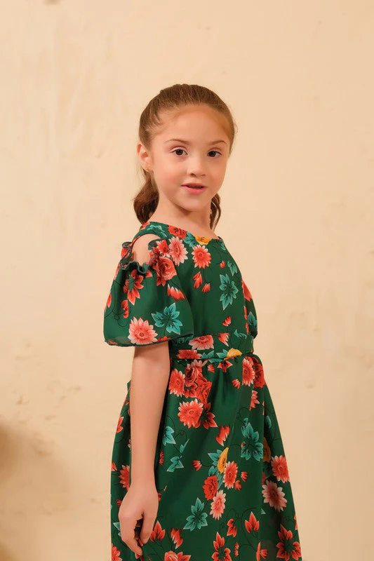 Sprinkles Stitched 1 Piece Summer Shirts Women Suit-The Duo - Forest Fairy Allover Floral Print Tunic Dress - Image 5