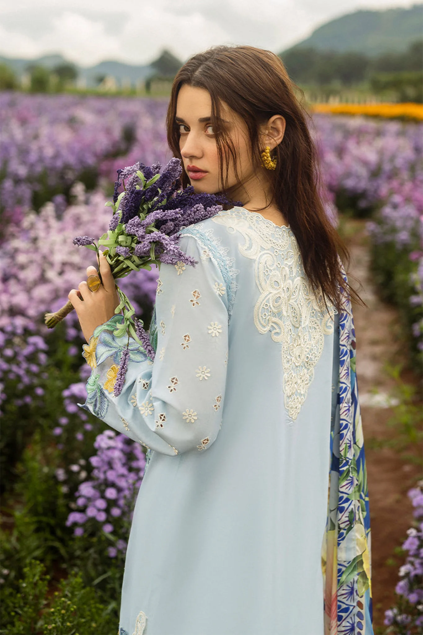 The Secret Garden Hemline By Mushq Unstitched 3 Piece Summer Suit-07-A-Hidden Oasis - Image 3