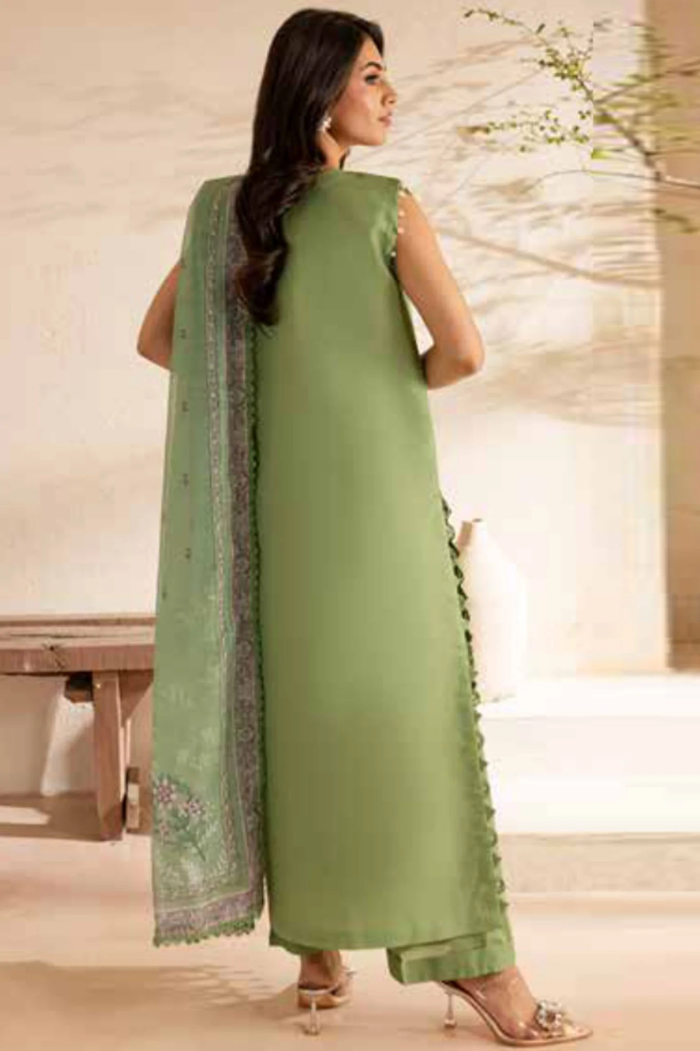 The Summer Garden By Parishay Unstitched 3 Piece Emb Lawn Collection-SG-09 - Image 3