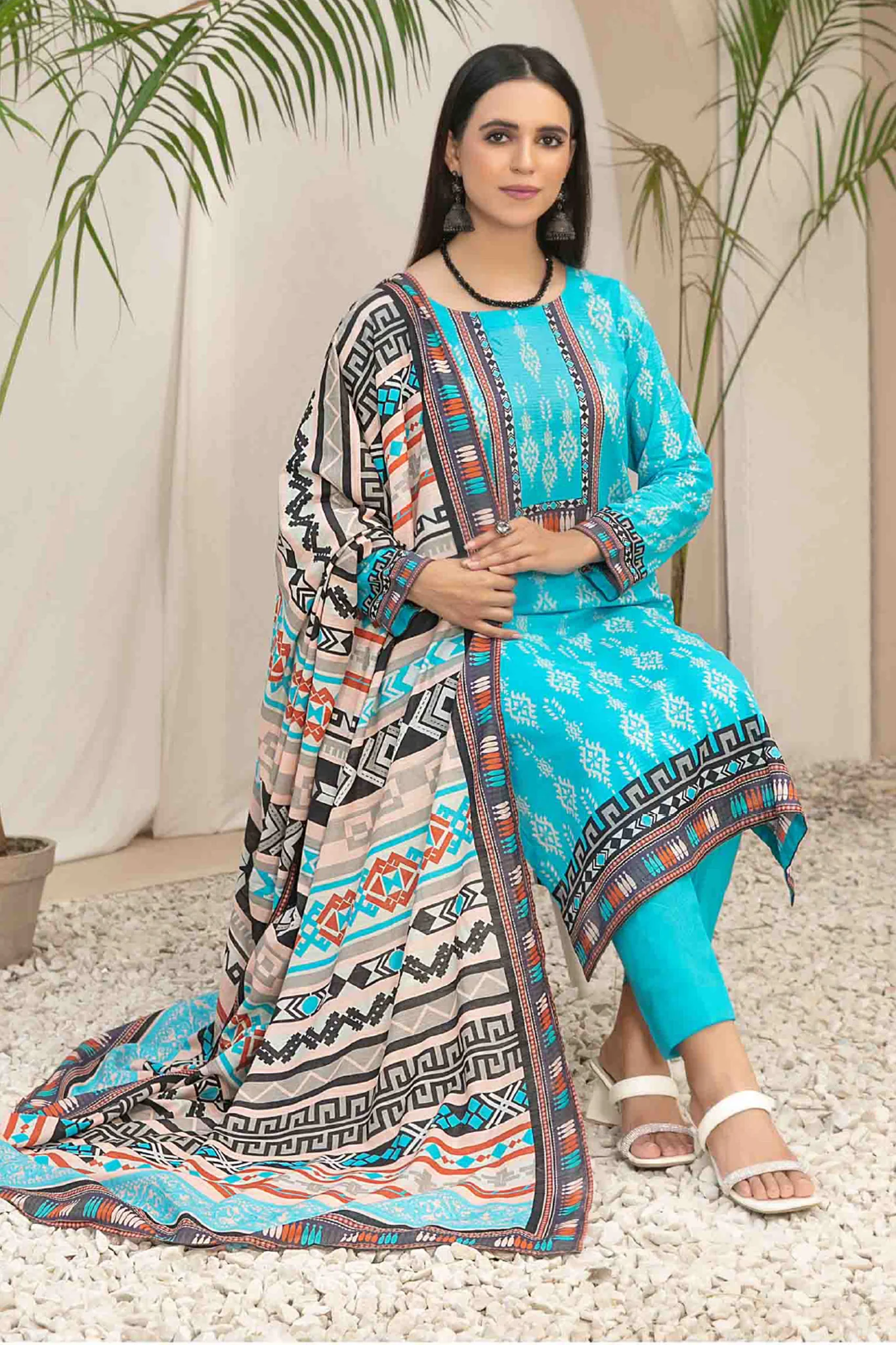 Tiyani By Tawakkal Unstitched 3 Piece Digital Printed Lawn Vol-01 Suit-D-3589 - Image 3