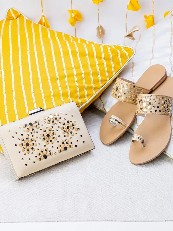TJK Designs Kolapuri Suit-Alira Kolhapuri with Clutch