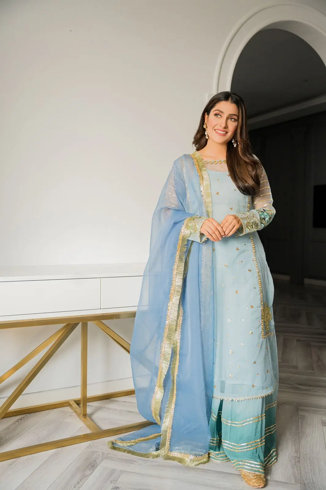 TJK Designs Khussa Suit-Chandani