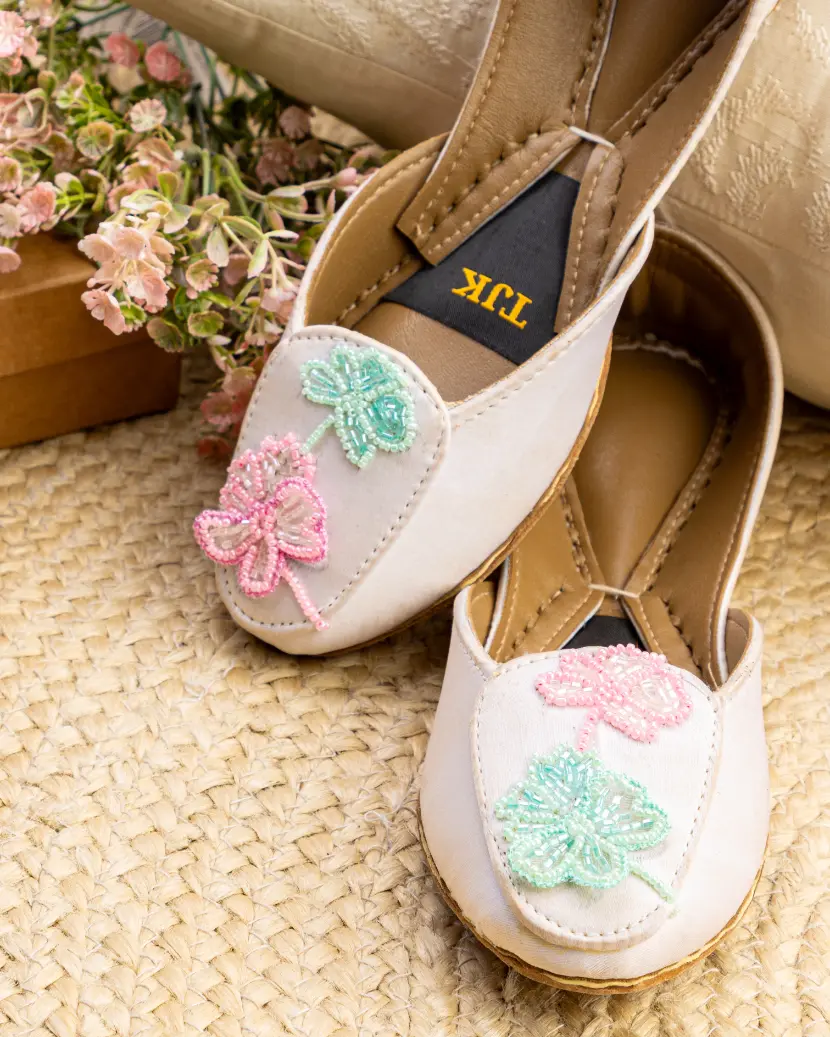 TJK Designs Loafers Suit-Floral Whisper Loafer (Offwhite) - Image 3