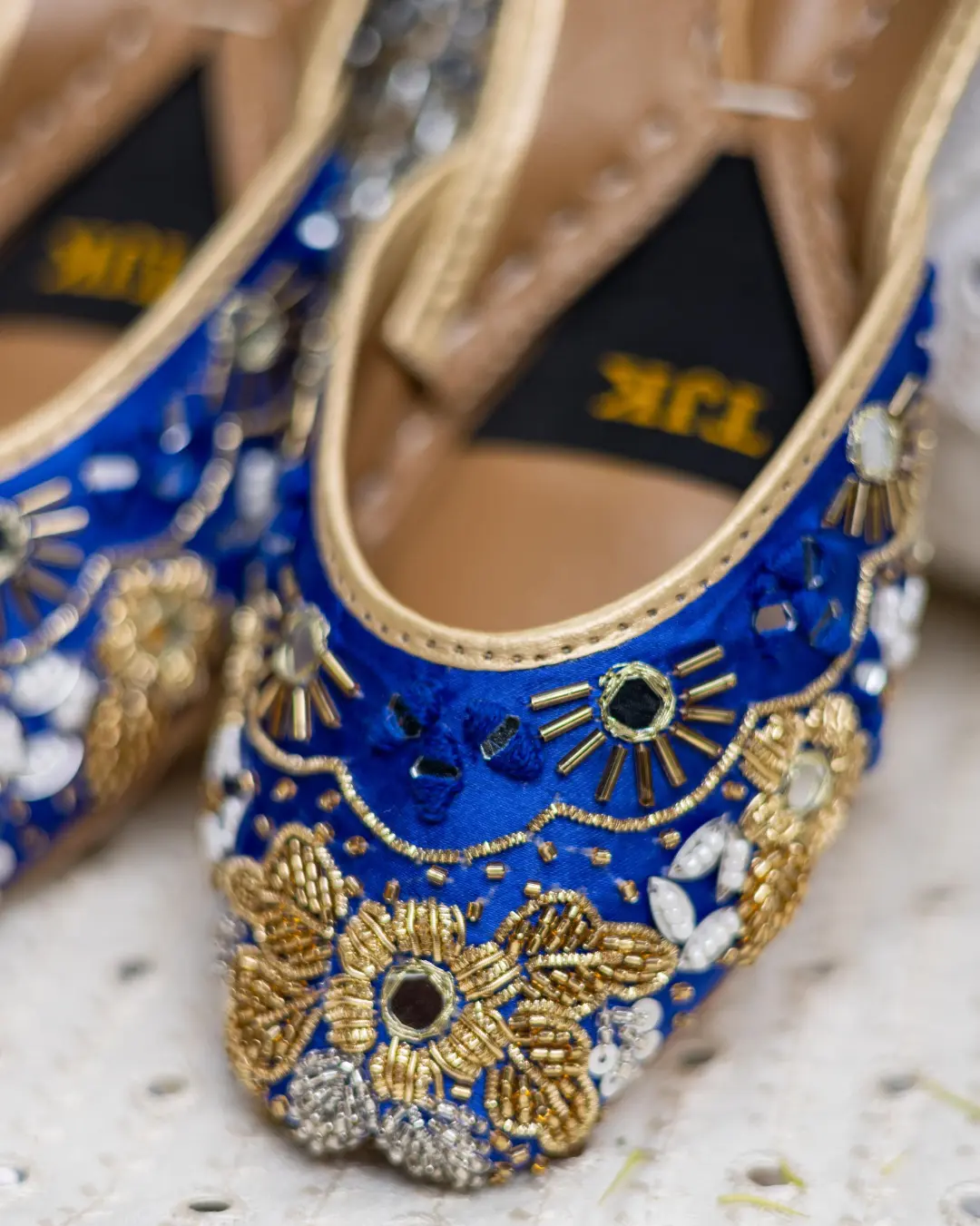 TJK Designs Khussa Suit-Gold Neelpari Khussa - Image 2