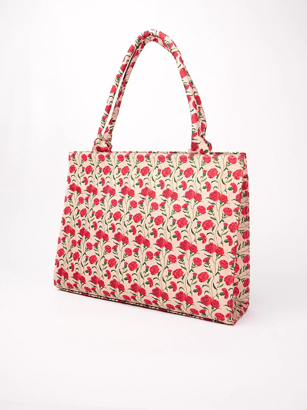 TJK Designs Totes Suit-Khusbu Canvas Tote Bag