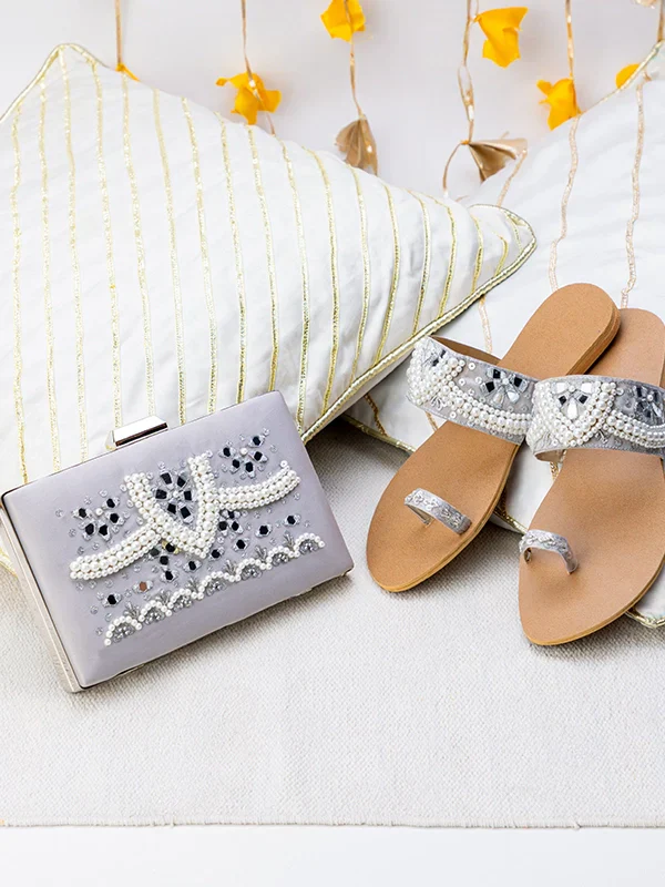 TJK Designs Kolapuri Suit-Kyma Kolhapuri with Clutch
