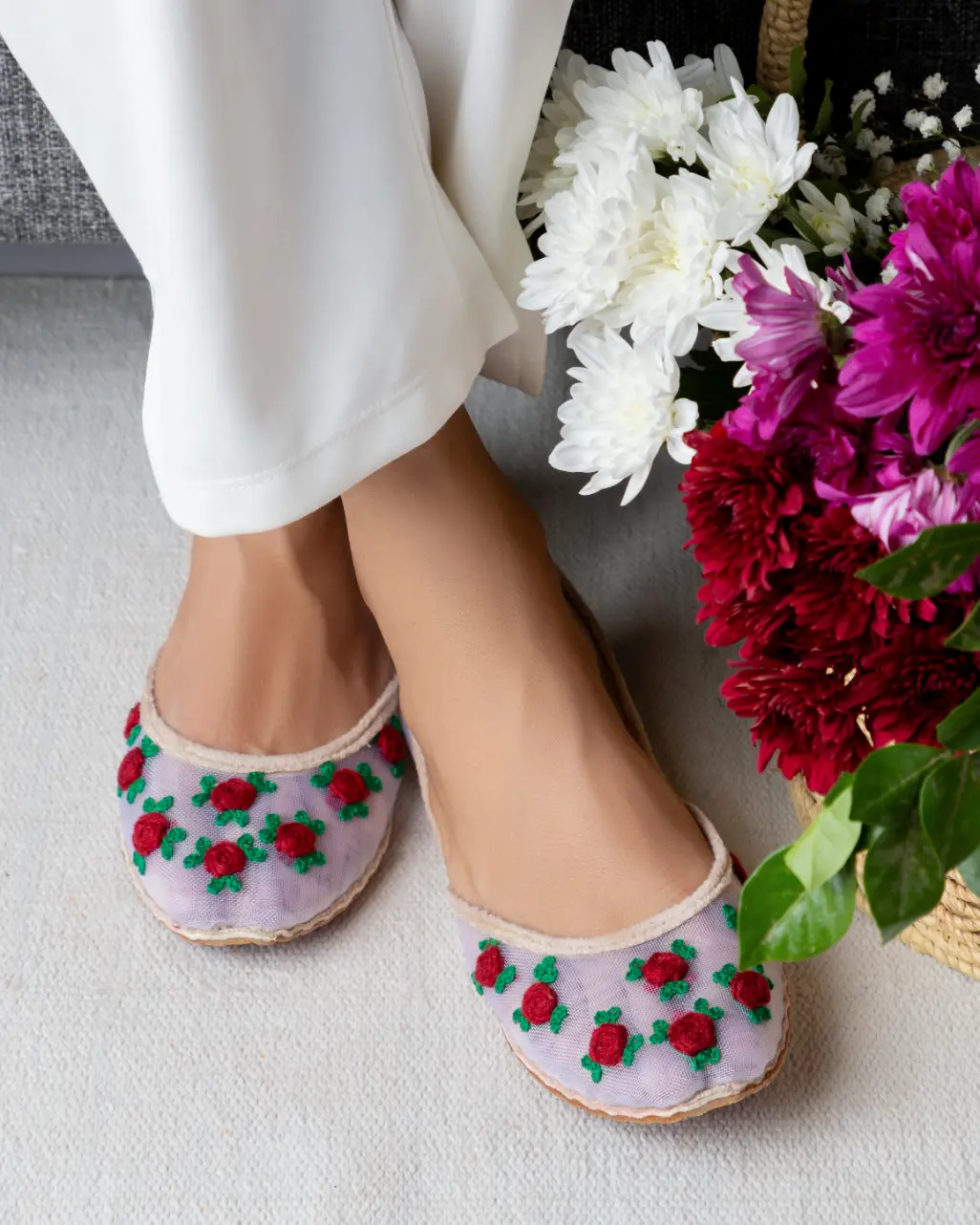 TJK Designs Khussa Suit-Rose Reverie - Image 3