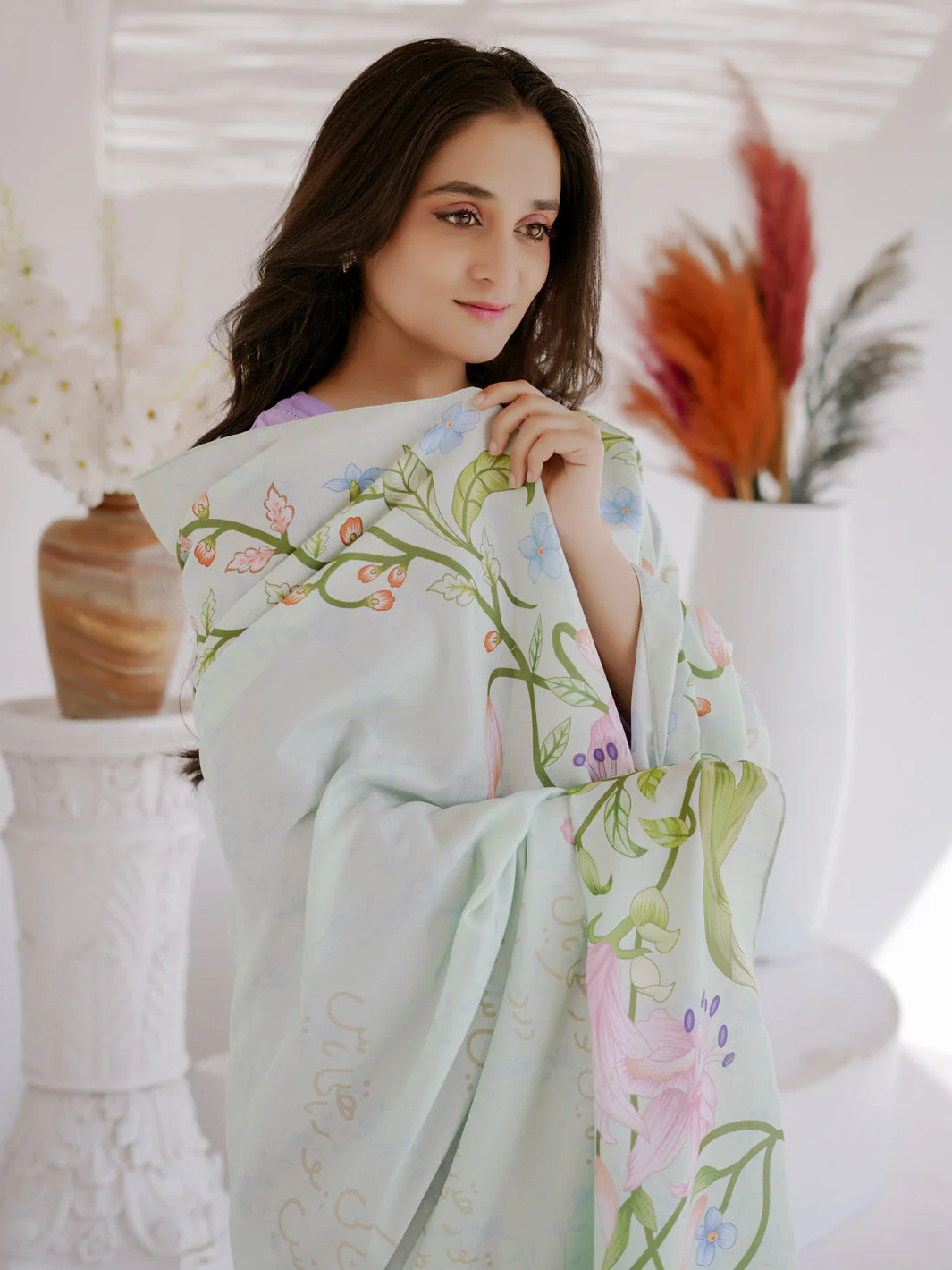 Tng By Md Odhni Collection-Aadat Odhni (Crysal Green) - Image 8
