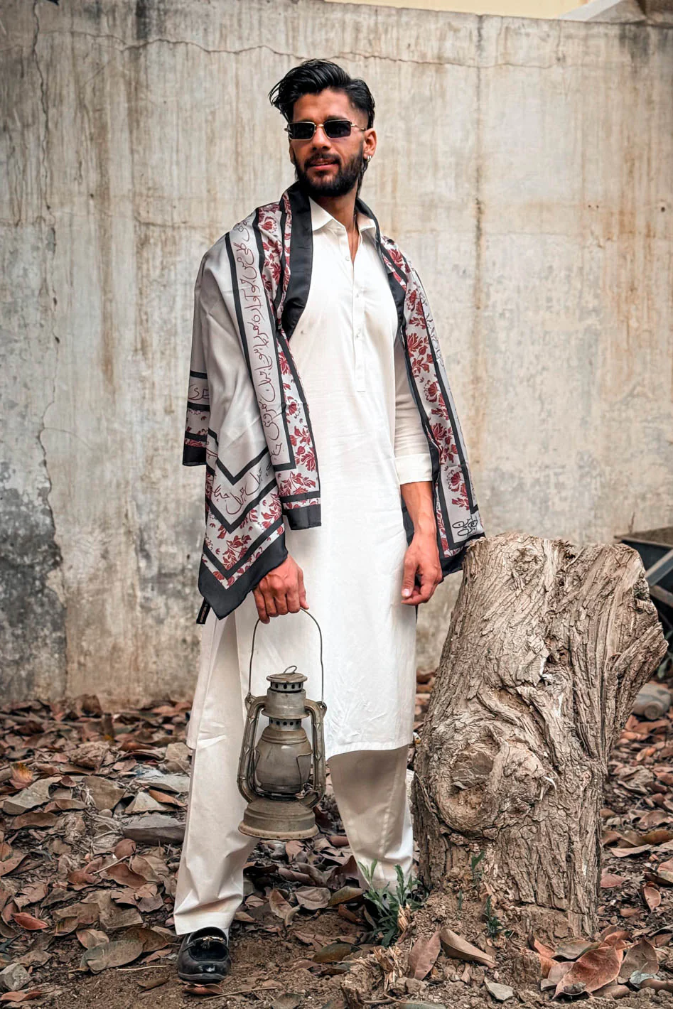 Tng By MD Mens Stole Collection-Chahat Stole Grey