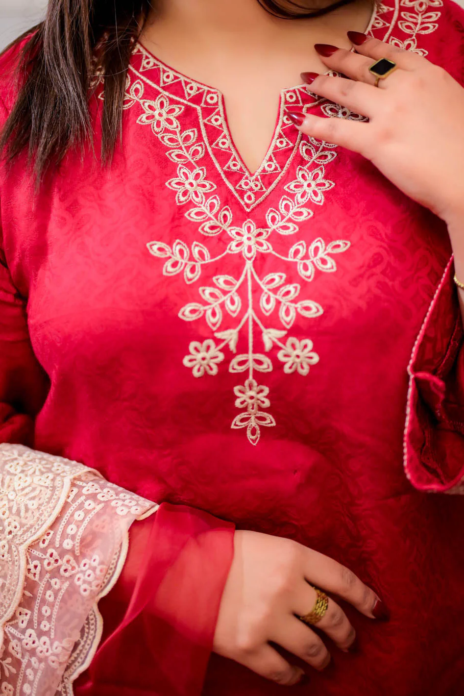 Tng By MD Stitched Bahar Collection-Fabiha | 3 Piece - Image 2