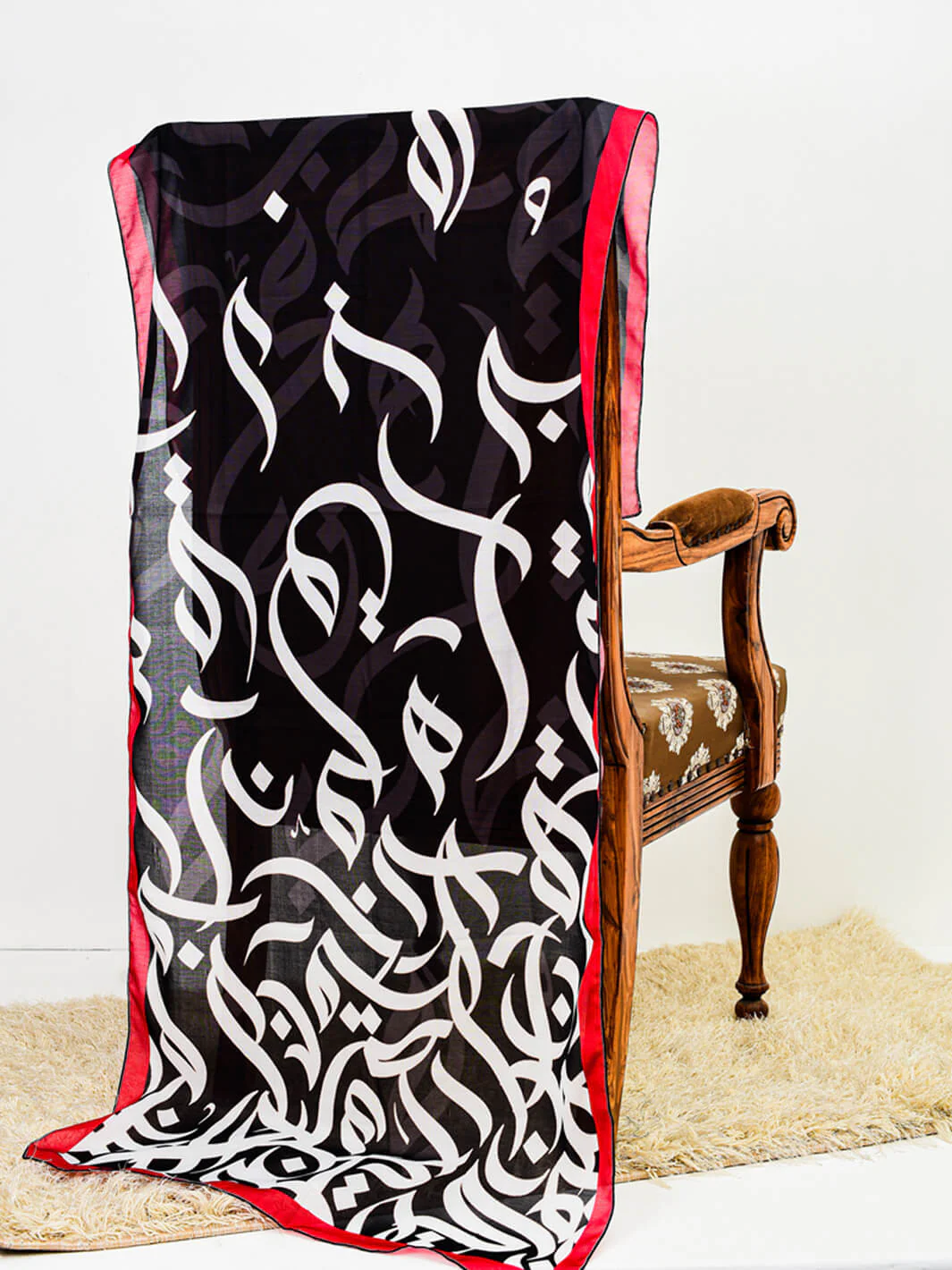 Tng By MD Mens Stole Collection-Huroof Stole Black - Image 3