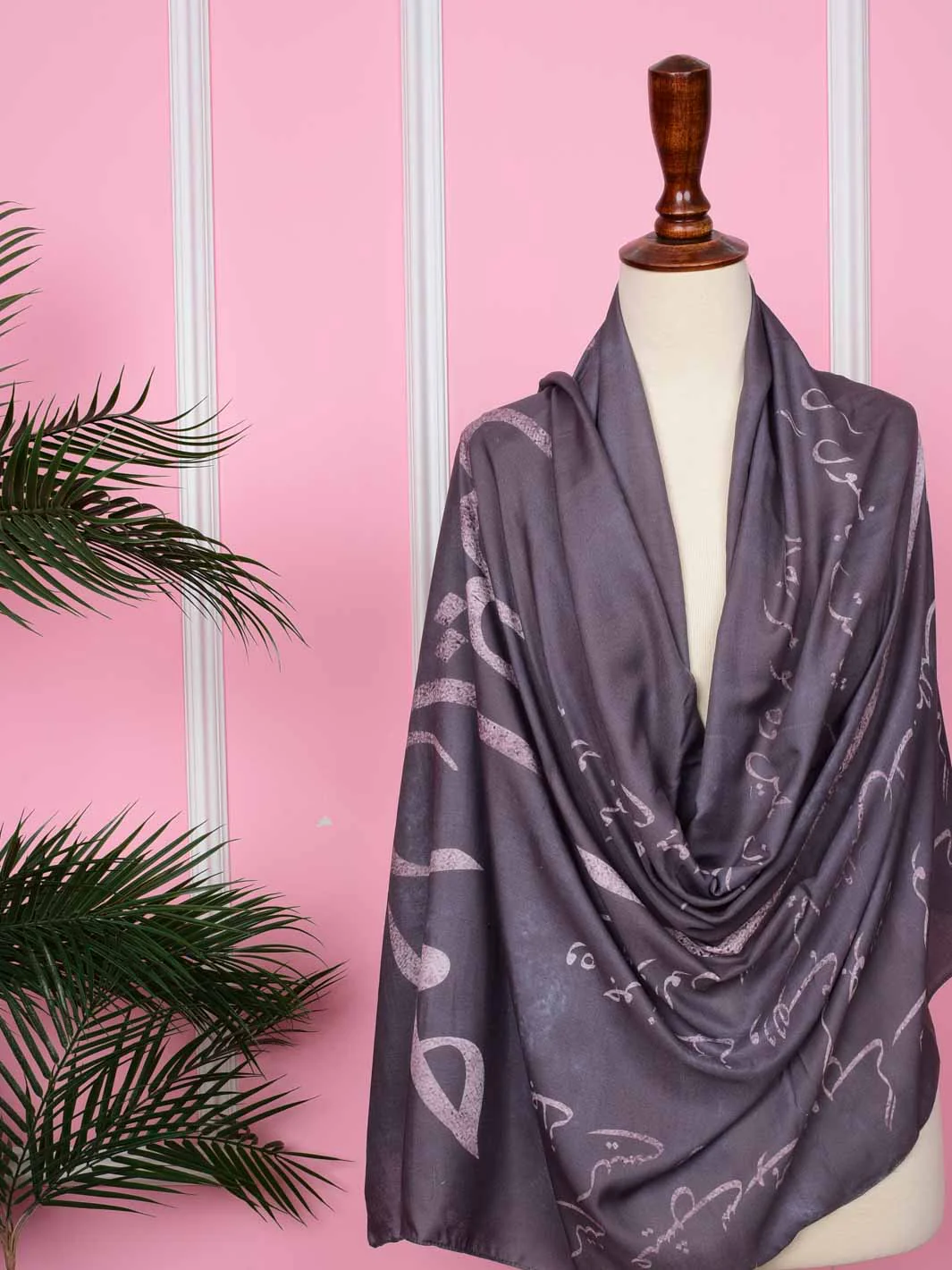 Tng By Md Stole Collection-Jaun Elia Stole (Grey) - Image 6