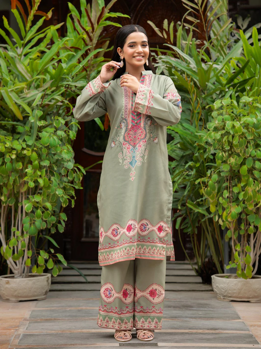 Tng By Md Stitched Baag Collection-Mehtaab | 2 Piece | Printed | Green - Image 5