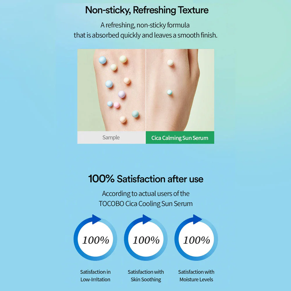 TOCOBO Cica Calming Sun Serum SPF50+ - Image 9