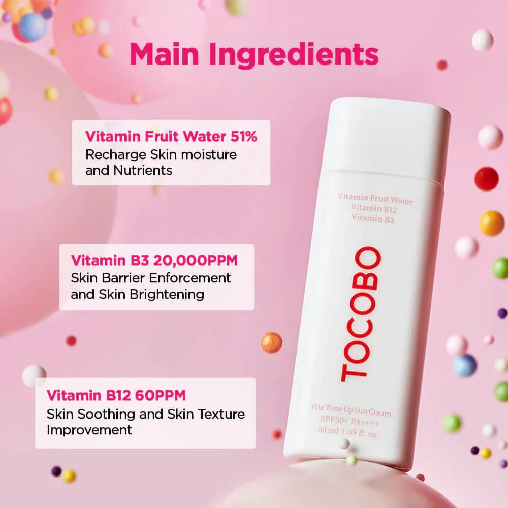 TOCOBO VITA TONE UP SUN CREAM SPF50+ PA - Image 2