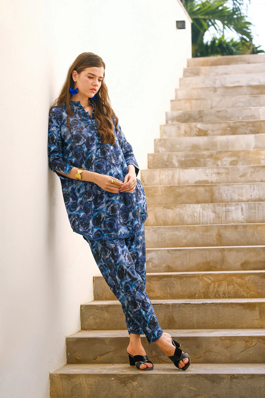 Sprinkles Stitched 2 Piece Summer Luxury Lawn Women Suit-Tranquil - 2-Piece Luxury Lawn Set