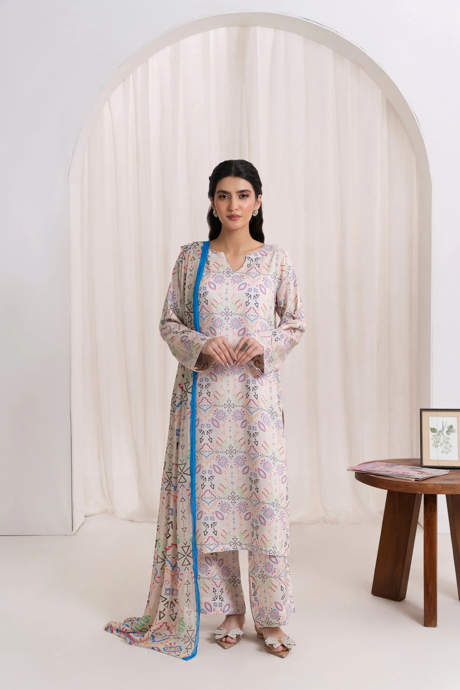 Feathers Unstitched Winter Arrivals Suit-TREVORNE-FT565 - Image 6