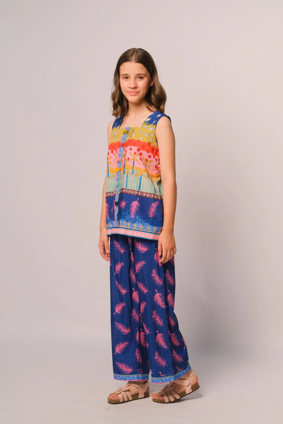 Sprinkles Stitched 2 Piece Summer Co Ord Sets Kids Collection'2025-Tropical Breeze - Co-ord Set - Image 2