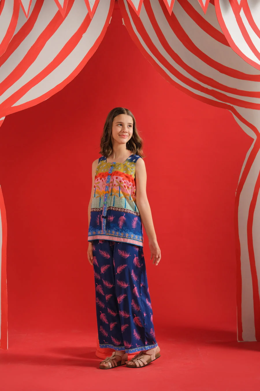 Sprinkles Stitched 2 Piece Summer Co Ord Sets Kids Collection'2025-Tropical Breeze - Co-ord Set - Image 4