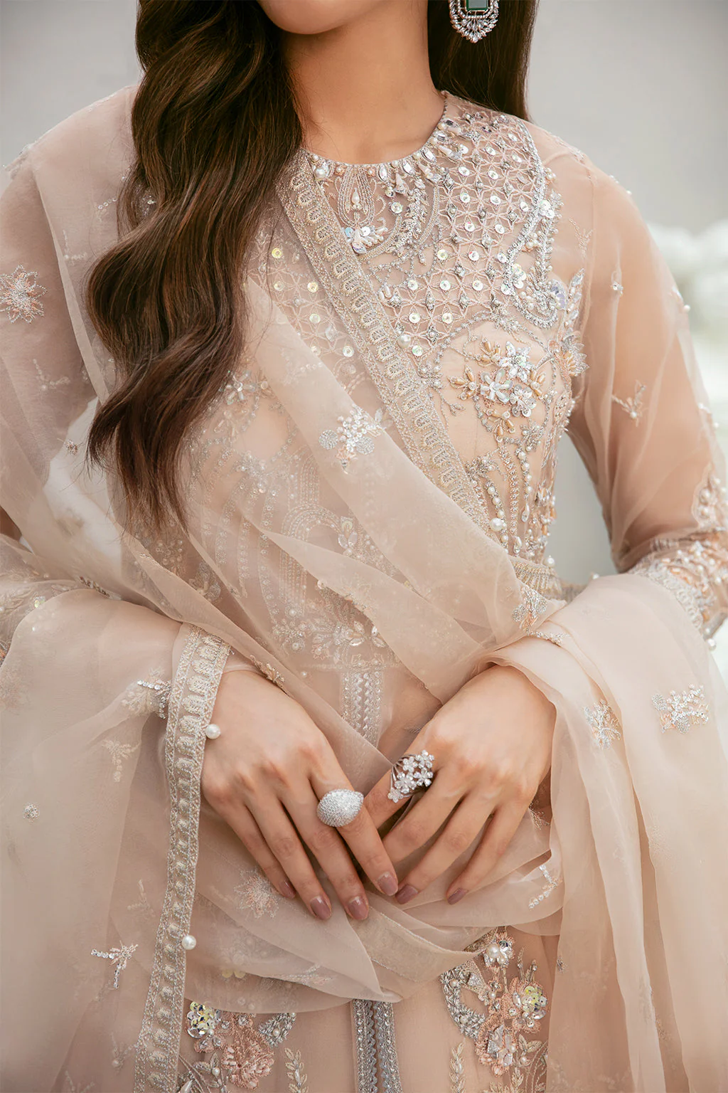 La More Unstitched 3 Piece Wedding Collection-Tulip tales - Image 4