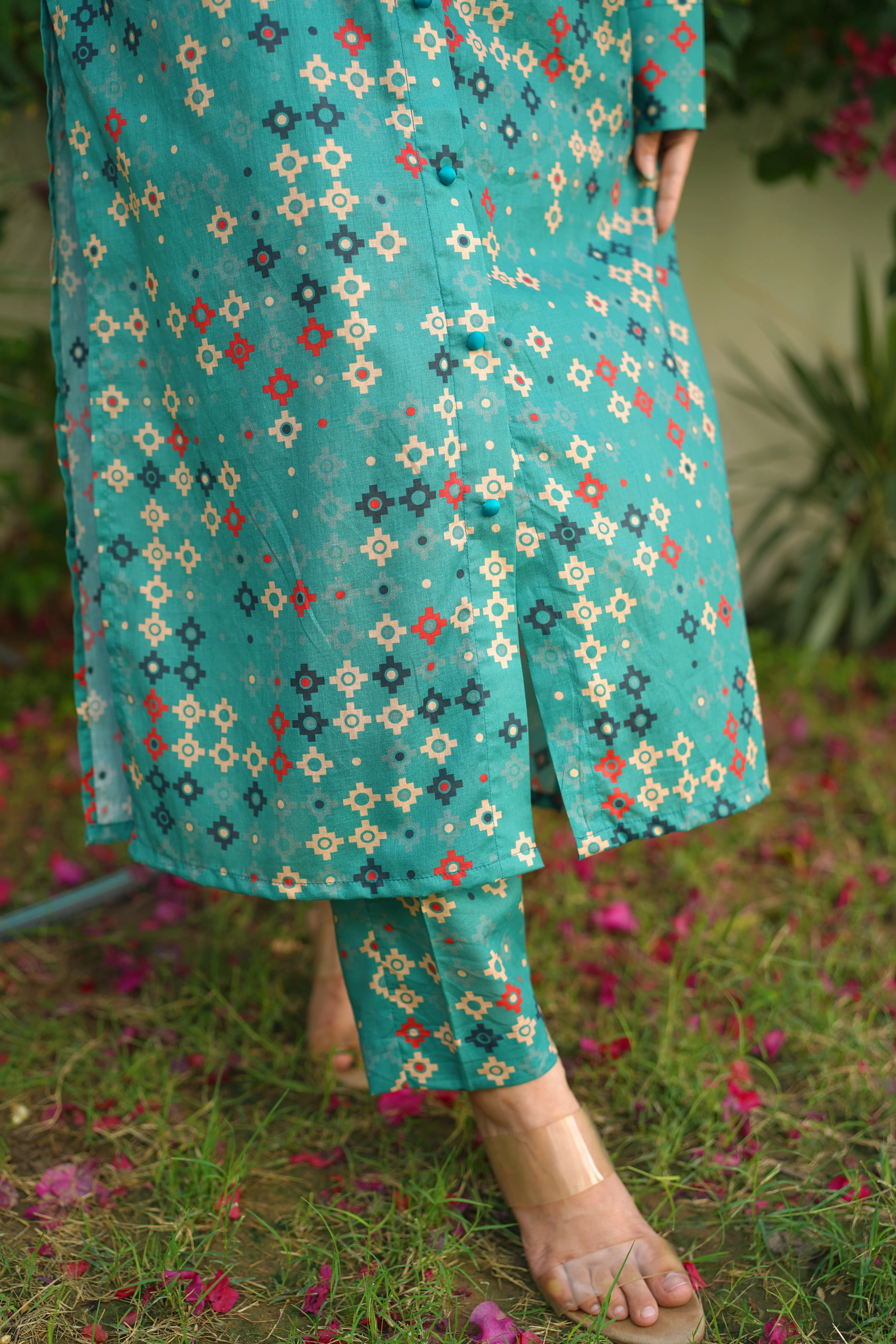 Amal Stitched 2 Piece Summer Lawn Collection-Turquoise Luxe - Image 4