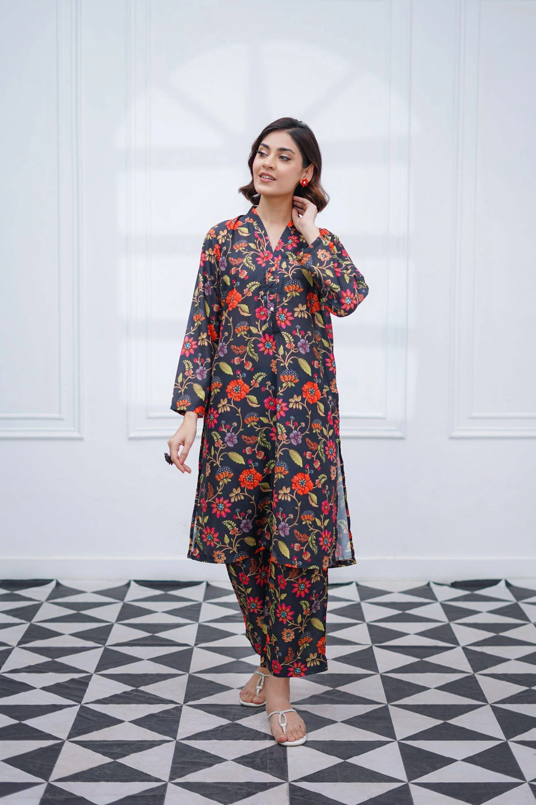 Suitsu Stitched Summer Co Ords Set Drop-1 Suit-Twilight Blossom - Image 2