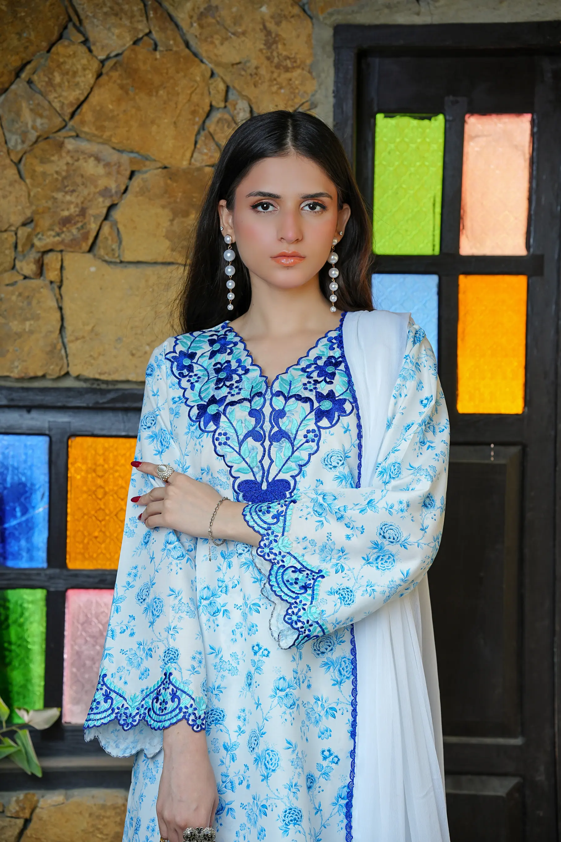 Zara Yamin Stitched 3 Piece Summer Collection-Twilight Pret 3 PCs - Image 3