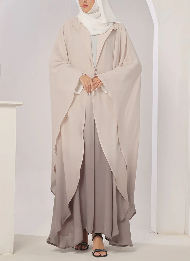 Hijab Ul Hareem Two Tone Gradient Jilbab - Jilbab-R-1017 - Image 3