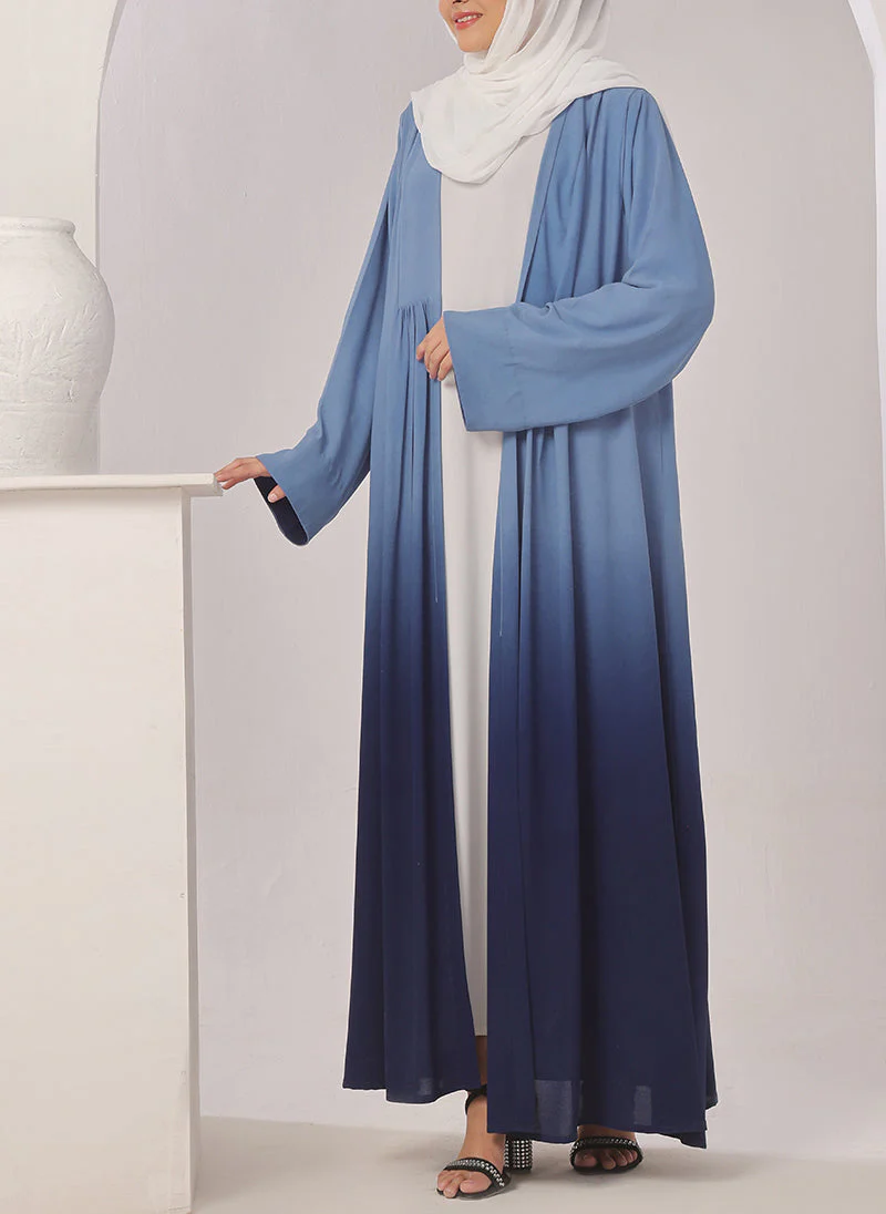 Hijab Ul Hareem Two Tone Navy Blue Gradient - 0122-R-1016 - Image 3