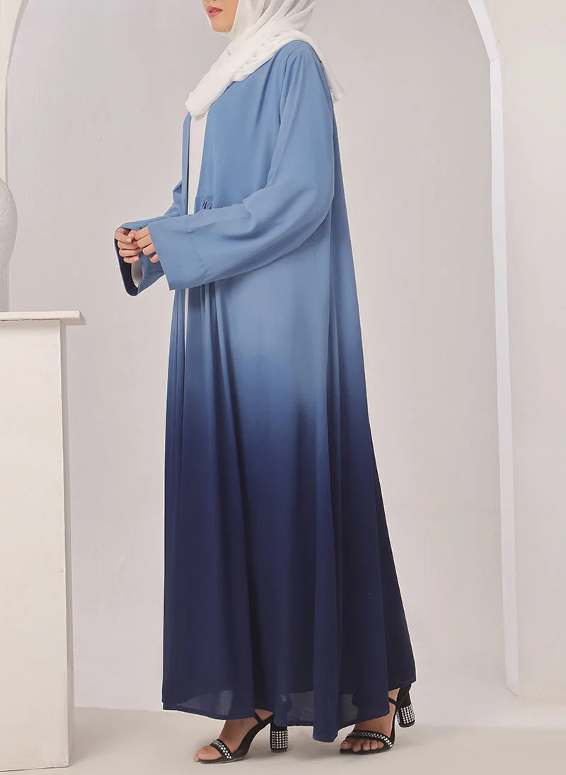 Hijab Ul Hareem Two Tone Navy Blue Gradient - 0122-R-1016 - Image 4